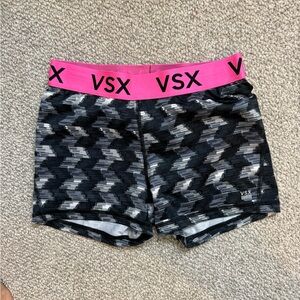VSX Women's Black and Pink Athletic Shorts